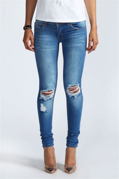 Jeans troués pour femme 